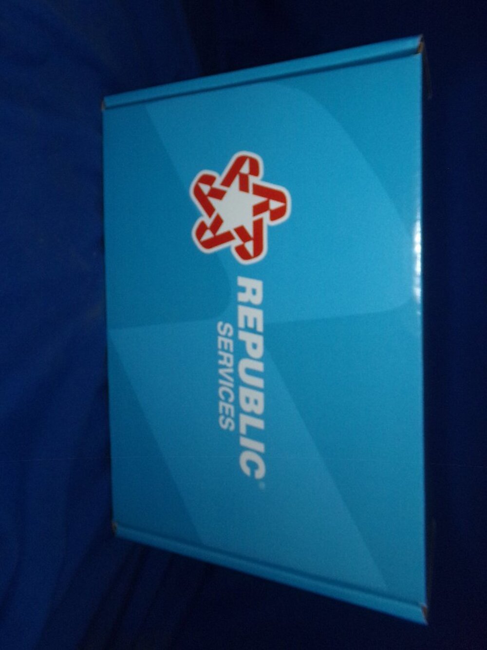 Republic Services Medium Cardboard Storage Box w/ Flaps